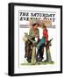 "Dude Ranchers," Saturday Evening Post Cover, July 23, 1932-Charles Hargens-Framed Giclee Print