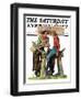 "Dude Ranchers," Saturday Evening Post Cover, July 23, 1932-Charles Hargens-Framed Giclee Print