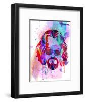 Dude Watercolor-Anna Malkin-Framed Art Print