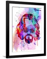 Dude Watercolor-Anna Malkin-Framed Art Print