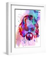 Dude Watercolor-Anna Malkin-Framed Art Print