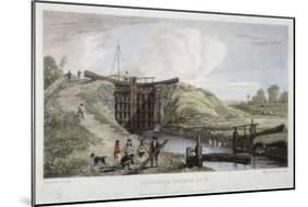 Dudgrove Double Lock Above Lechlade, Thames and Severn Canal, 1814-William Bernard Cooke-Mounted Giclee Print