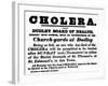 Dudley Board of Health Poster, the Burial Procedure For People Who Have Died of Cholera, c.1840-null-Framed Giclee Print