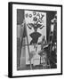 Dudley Hardy Painting a Poster for the Magazine Journal 'Today', C.1890S-English Photographer-Framed Giclee Print