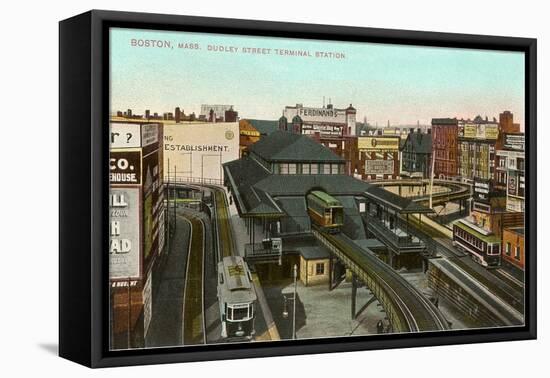 Dudley Street Terminal, Boston, Mass.-null-Framed Stretched Canvas