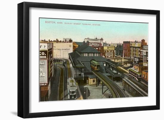 Dudley Street Terminal, Boston, Mass.-null-Framed Art Print