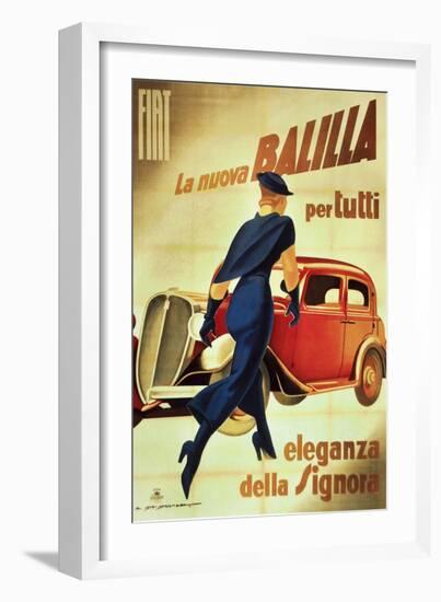 Dudovich, Fiat-Vintage Apple Collection-Framed Premium Giclee Print