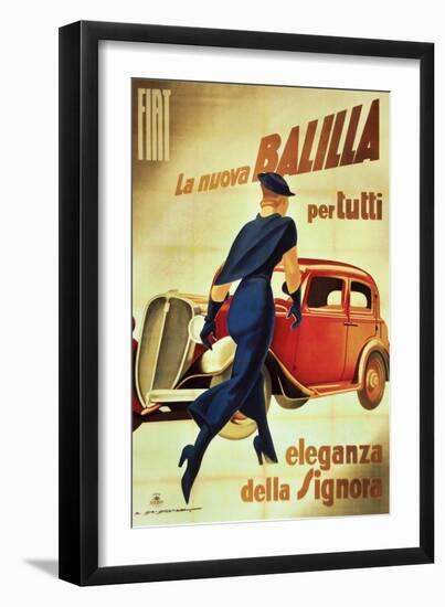 Dudovich, Fiat-Vintage Apple Collection-Framed Giclee Print