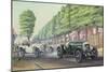 Duel at Pontlieu, Le Mans, 1930 (W/C & Gouache on Board)-Richard Wheatland-Mounted Giclee Print