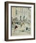 Duel Between Boutteville and Beuvron on Place Royale in Paris at Noon-Maurice Leloir-Framed Art Print