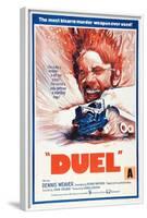 Duel, New Zealand poster, Dennis Weaver, 1971-null-Framed Art Print