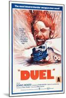 Duel, New Zealand poster, Dennis Weaver, 1971-null-Mounted Art Print