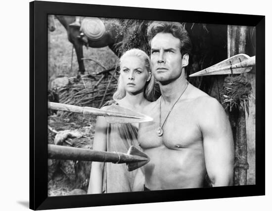 Duel of the Titans, (Aka Romolo E Remo), from Left: Virna Lisi, Steve Reeves, 1961-null-Framed Photo