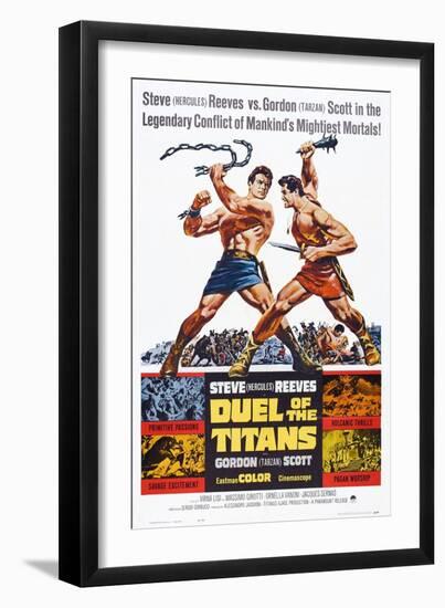 Duel of the Titans, (aka Romolo E Remo), Steve Reeves, Gordon Scott, 1961-null-Framed Art Print