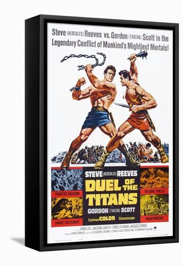 Duel of the Titans, (aka Romolo E Remo), Steve Reeves, Gordon Scott, 1961-null-Framed Stretched Canvas