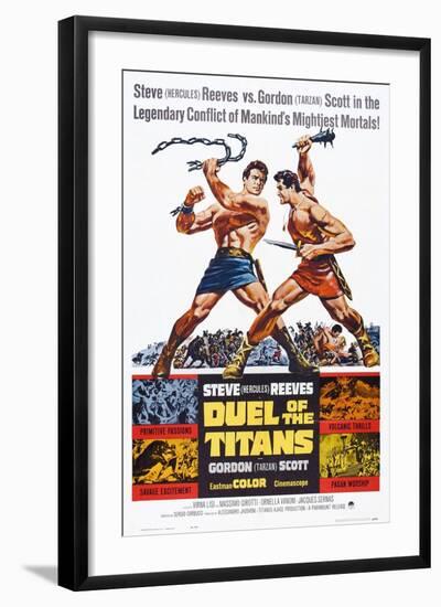 Duel of the Titans, (aka Romolo E Remo), Steve Reeves, Gordon Scott, 1961-null-Framed Art Print