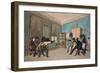 Duel Scene in German Student Quarters or Club, C.1806-1810 (Colour Aquatint)-null-Framed Giclee Print