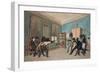 Duel Scene in German Student Quarters or Club, C.1806-1810 (Colour Aquatint)-null-Framed Giclee Print