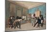 Duel Scene in German Student Quarters or Club, C.1806-1810 (Colour Aquatint)-null-Mounted Giclee Print