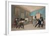 Duel Scene in German Student Quarters or Club, C.1806-1810 (Colour Aquatint)-null-Framed Giclee Print