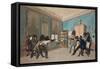 Duel Scene in German Student Quarters or Club, C.1806-1810 (Colour Aquatint)-null-Framed Stretched Canvas