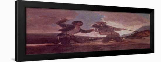 Duel with Clubs-Francisco de Goya-Framed Giclee Print