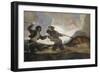 Duel with Cudgels-Francisco de Goya-Framed Art Print