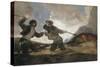 Duel with Cudgels-Francisco de Goya-Stretched Canvas