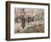 Duel with Pistols: Preparing to Fire-Georges Scott-Framed Art Print