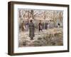 Duel with Pistols: Preparing to Fire-Georges Scott-Framed Art Print