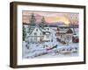 Duelling Snowmen-Bob Fair-Framed Giclee Print