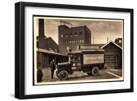 Düsseldorf, Lkw Mit Werbung Dietrich's Bier-null-Framed Giclee Print