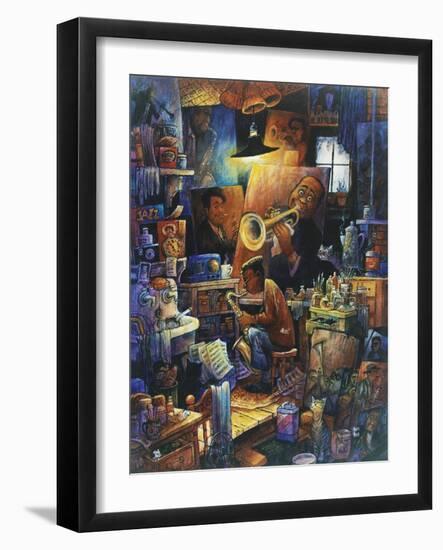 Duet-Bill Bell-Framed Giclee Print