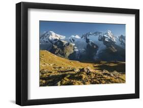 Dufourspitze, Lyskamm, Breithorn, Gornergletscher, Gornergrat, Valais, Switzerland-Rainer Mirau-Framed Photographic Print