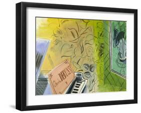 Dufy: Claude Debussy, 1952-Raoul Dufy-Framed Giclee Print