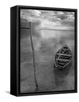 Dug Out Canoe Used by Local Fishermen Pulled Up on Banks of Rio Tarajos, Tributary of Amazon River-Mark Hannaford-Framed Stretched Canvas