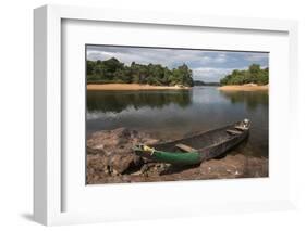 Dugout Canoe. Fairview, Iwokrama Reserve, Guyana-Pete Oxford-Framed Photographic Print