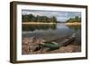 Dugout Canoe. Fairview, Iwokrama Reserve, Guyana-Pete Oxford-Framed Photographic Print