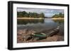Dugout Canoe. Fairview, Iwokrama Reserve, Guyana-Pete Oxford-Framed Photographic Print