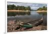 Dugout Canoe. Fairview, Iwokrama Reserve, Guyana-Pete Oxford-Framed Photographic Print