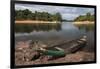 Dugout Canoe. Fairview, Iwokrama Reserve, Guyana-Pete Oxford-Framed Premium Photographic Print