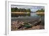 Dugout Canoe. Fairview, Iwokrama Reserve, Guyana-Pete Oxford-Framed Photographic Print