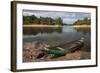 Dugout Canoe. Fairview, Iwokrama Reserve, Guyana-Pete Oxford-Framed Photographic Print