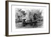 Dugout in the Essequibo River, Guyana, 19th Century-Edouard Riou-Framed Giclee Print