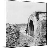 Dugout Made of Concrete and Lined with Corrugated Iron, World War I, C1914-C1918-Nightingale & Co-Mounted Giclee Print