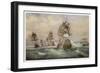 Duguay-Trouin's Naval Attack on Rio de Janeiro-Perrot-Framed Art Print