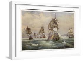 Duguay-Trouin's Naval Attack on Rio de Janeiro-Perrot-Framed Art Print