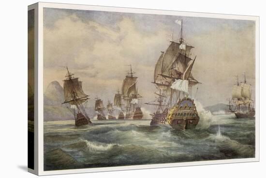 Duguay-Trouin's Naval Attack on Rio de Janeiro-Perrot-Stretched Canvas
