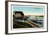 Duisburg Homberg Essenberg, Rhein, Boot, Passant-null-Framed Giclee Print