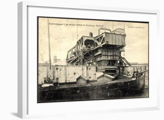 Duisburg, Kohlenkipper Im Neuen Hafen-null-Framed Giclee Print